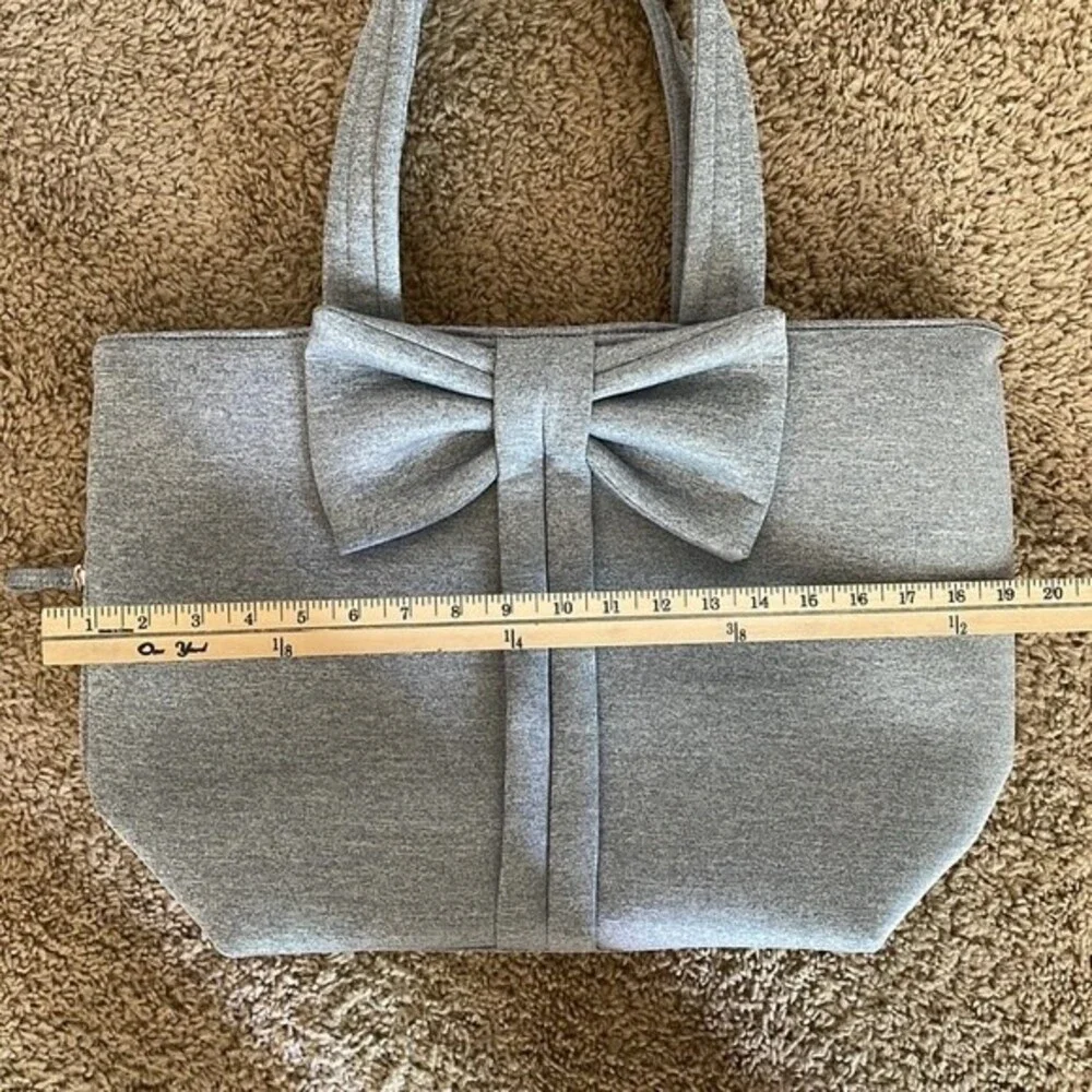 Stella & Dot Crush It Bow Tote - Grey NWOT
